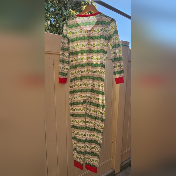 The Grinch Christmas Pajamas One Piece Onesie Ladies Size S - Picture 10 of 11
